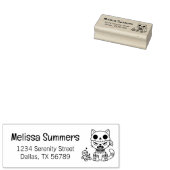 Hexenkatze Voodoo-Puppe Rücksendeadresse Gummistempel (Stempel)