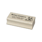 Hexenkatze Voodoo-Puppe Rücksendeadresse Gummistempel (Stempel)