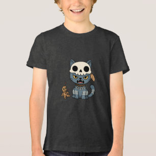 Hexenkatze Voodoo-Puppe Tri-Blend Shirt