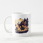 Hexenkatze zu Halloween Kaffeetasse (Links)