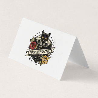 Hexenkatzen-Club Katzen-Logo Visitenkarten
