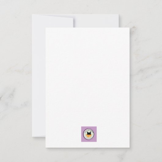 Hexenkatzen Dankeskarte (Rückseite)