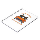 Hexenkatzen, die mit dem Oversifiziertem T - Shirt Notizblock (Linke Seite)