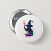 Hexenkatzen-Magie Button (Vorne & Hinten)