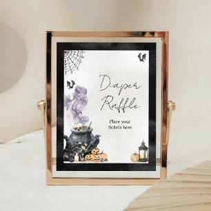 Hexenkessel-Baby-Decke-Raffle-Schild 'Baby is Brew Poster