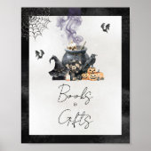Hexenkessel Braut Bücher und Geschenke Schild (Vorne)