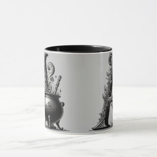 Hexenkessel Cauldron Hexchy Letter A Custom Initia Tasse (Zentrum)