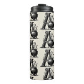 Hexenkessel Cauldron Hexchy Letter A Custom Initia Thermosbecher (Vorderseite)