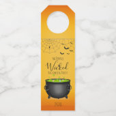 Hexenkessel Flaschenanhänger (Vorderseite)