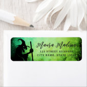 Hexenkessel grün Halloween-Rücksendeadresse (Insitu)