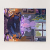 Hexenkessel Halloween Gruselig Puzzle (Horizontal)