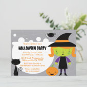 Hexenkessel Halloween Party Einladung (Stehend Vorderseite)