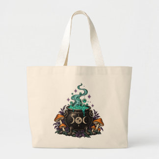 Hexenkessel Halloween-Tasche Jumbo Stoffbeutel