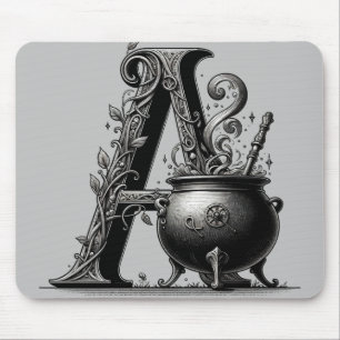 Hexenkessel Hexenbrief A Benutzerdefinierte Initia Mousepad