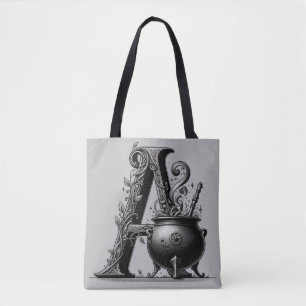 Hexenkessel Hexenbuchstabe A Benutzerdefinierte An Tasche