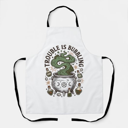 Hexenkessel-Shirt Ärger brodelt_1 Schürze (Vorderseite)