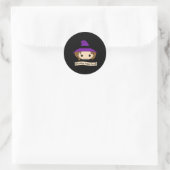 HexenkKostüm Halloween Runder Aufkleber (Tasche)