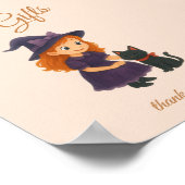 Hexenkorb- und Katzenkarten Geschenke Tafelschildk Poster (Ecke)