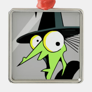 Hexenkornament Silbernes Ornament