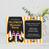 Hexenkostüm-Party Einladung (Stehend Vorderseite)