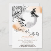 Hexenkostüme & Cocktail Moon Halloween Einladung (Vorderseite)