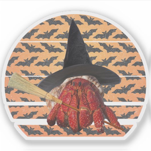 Hexenkrabbe Funny Halloween Hermit Crab Lover Aufkleber (Vorderseite)