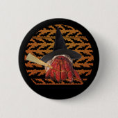 Hexenkrabbe Funny Halloween Hermit Crab Lover Button (Vorderseite)