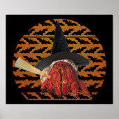 Hexenkrabbe Funny Halloween Hermit Crab Lover Poster (Vorne)