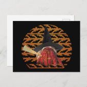 Hexenkrabbe Funny Halloween Hermit Crab Lover Postkarte (Vorne/Hinten)
