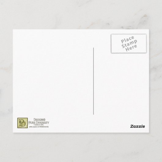 Hexenkrake Postkarte (Rückseite)