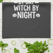 Hexenkrankenschwester Halloween Vektor Design_1 Geschirrtuch (Gefaltet)