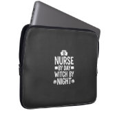 Hexenkrankenschwester Halloween Vektor Design_1 Laptopschutzhülle (Vorne Rechts)