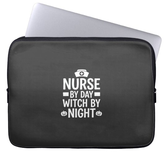 Hexenkrankenschwester Halloween Vektor Design_1 Laptopschutzhülle (Vorderseite)