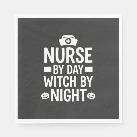 Hexenkrankenschwester Halloween Vektor Design_1 Serviette (Vorderseite)