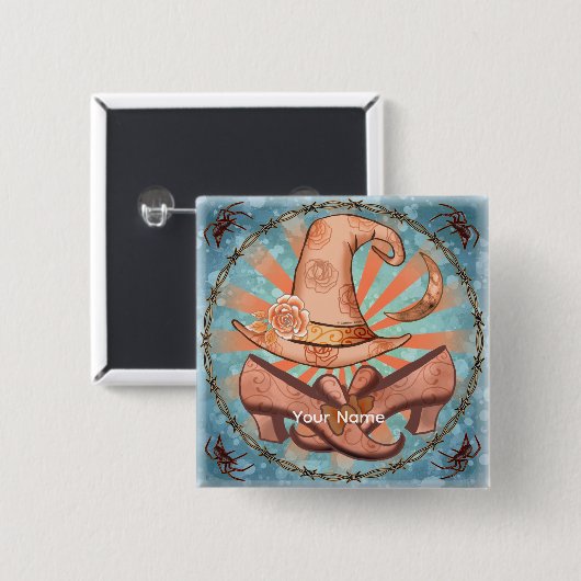 Hexenkraut-Button Button (Vorne & Hinten)