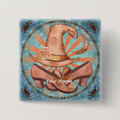 Hexenkraut-Button Button (Vorderseite)