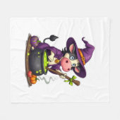 Hexenkuh Cauldron Brew Fleecedecke (Vorderseite (Horizontal))