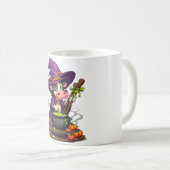 Hexenkuh Cauldron Brew Kaffeetasse (VorderseiteRechts)