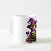 Hexenkuh Cauldron Brew Kaffeetasse (Vorderseite Links)