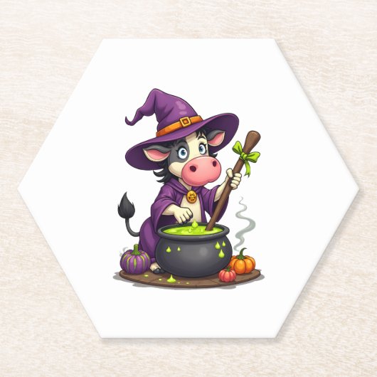 Hexenkuh Cauldron Brew Untersetzer (Vorderseite)