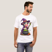 Hexenkuh Kessel Brau T-Shirt (Vorne ganz)