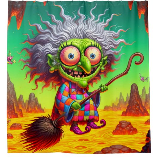 Hexenkunst Duschvorhang (Vorderseite)