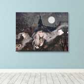 Hexenkunst/Fantasiehexen/Drei Hexen Leinwanddruck (Insitu (Holzboden))