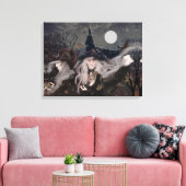 Hexenkunst/Fantasiehexen/Drei Hexen Leinwanddruck (Insitu (Wohnzimmer))