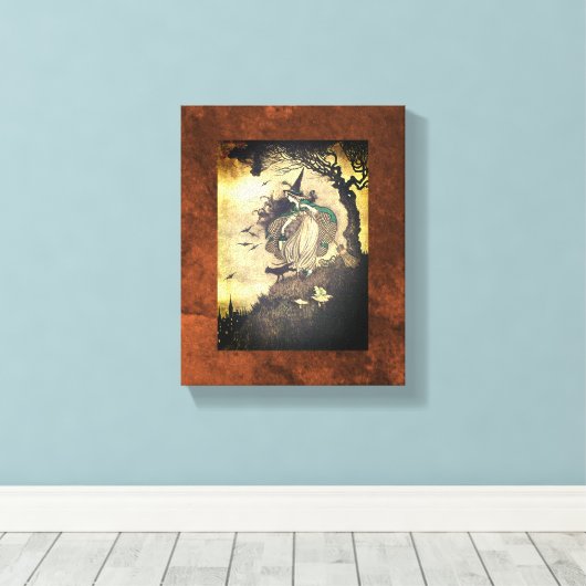 Hexenkunst Leinwanddruck (Insitu (Holzboden))