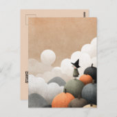 Hexenkunst Spooky Niedliches Minimalistisches Hall Postkarte (Vorne/Hinten)
