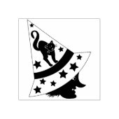 Hexenkunst und Katzenkunst-Briefmarke Gummistempel (Prägung)
