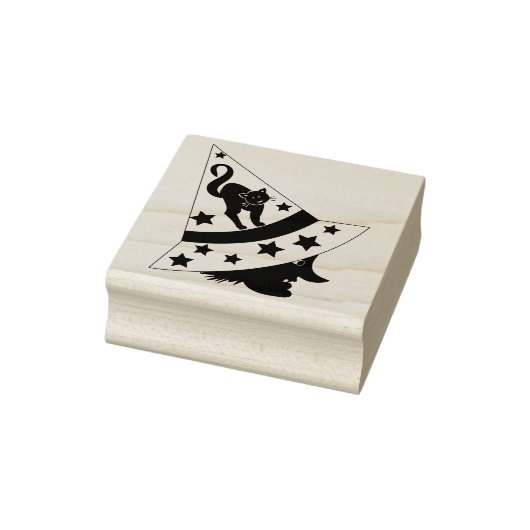 Hexenkunst und Katzenkunst-Briefmarke Gummistempel (Stempel)