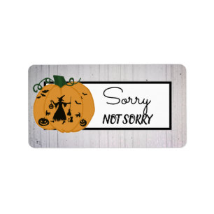 Hexenkürbis Adressaufkleber