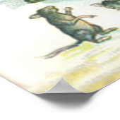 Hexenkürbis Mann im Mond Poster (Ecke)